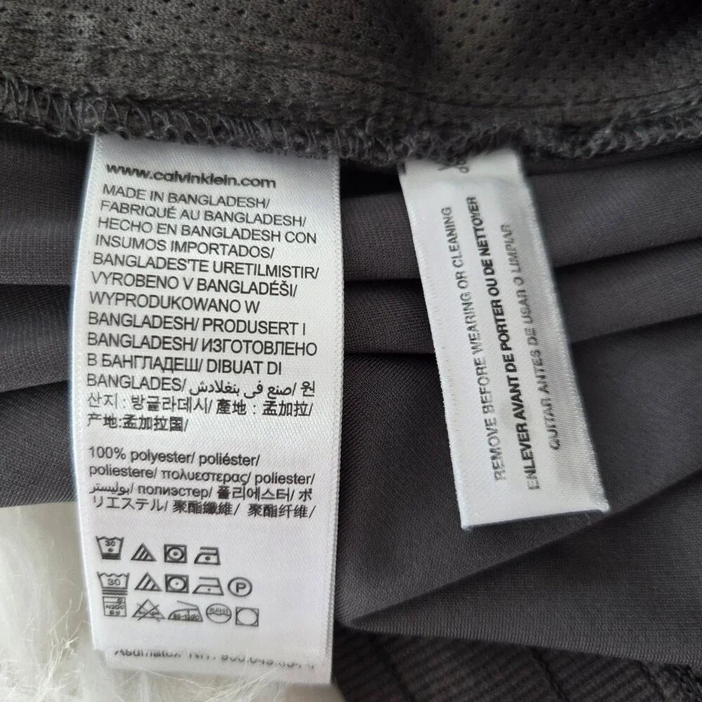 CALVIN KLEIN Men's Lightweight Tapered Drawstring Joggers Gray Size M